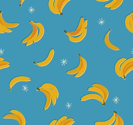 Preorder March 2027: Sparkle Shopper Bananas Vintage Blue RS0129 18 by Melody Miller of RSS