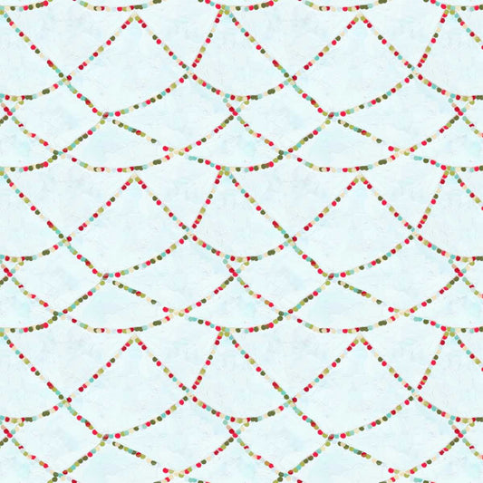 PREORDER ITEM-EXPECTED JUNE 2026: Holly Woods by Cathy Walters Hanging Lights 9423-17 ICE Cotton Woven Fabric