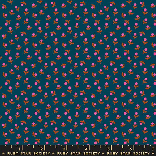 Preorder October 2026: 1-800-Calico Sprout Ditsy Floral Blender Retro Dark Blue RS4103 28 by Alexia Marcelle Abegg of RSS
