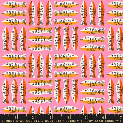 Preorder October 2026: 1-800-Calico Little Sardines Novelty Fish Tinned Fish Lucky Pink RS4168 11 by Alexia Marcelle Abegg of RSS