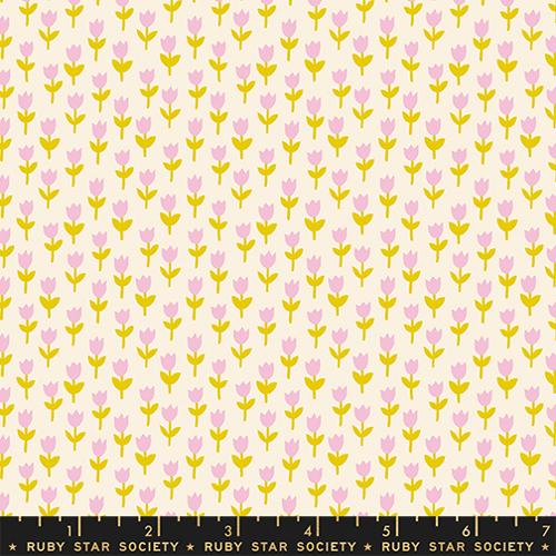 Preorder October 2026: 1-800-Calico Tulip 30's and Retro Floral Blender Natural RS4169 11 by Alexia Marcelle Abegg of RSS
