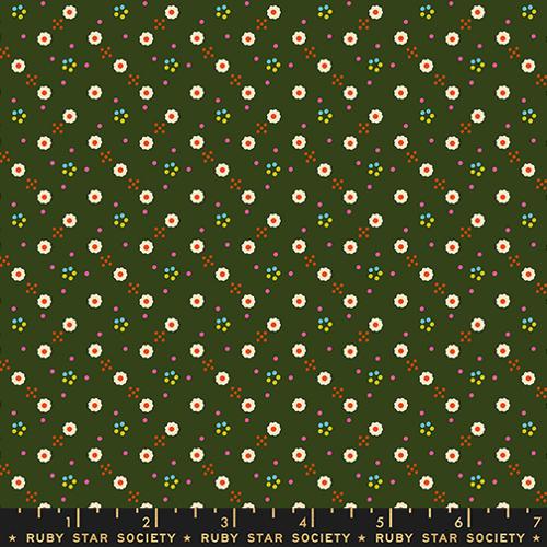 Preorder October 2026: 1-800-Calico Bandana Ditsy Blender Mossy RS4170 16 by Alexia Marcelle Abegg of RSS