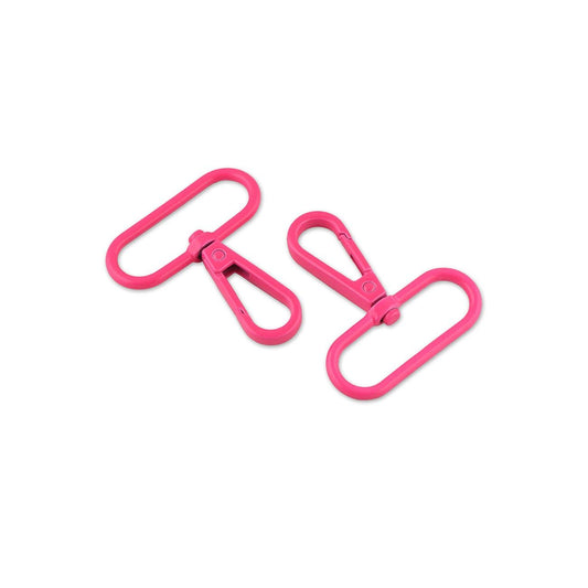 Preorder November 2026: Tula Pink Sallie Tomato: Two Neon Pink 1 1/2" Swivel Hooks STS180NP