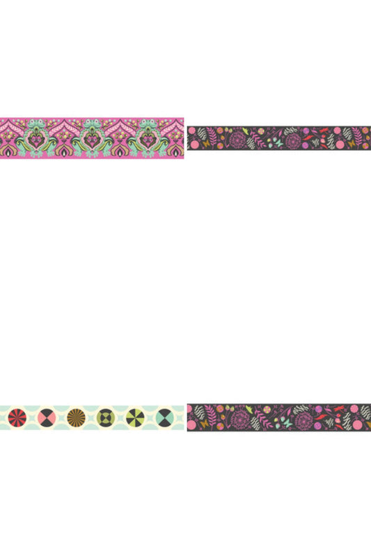 Preorder July 2026: Prince Charming Deja Vu 1 yard Bundle of Ribbon & Webbing by Tula Pink