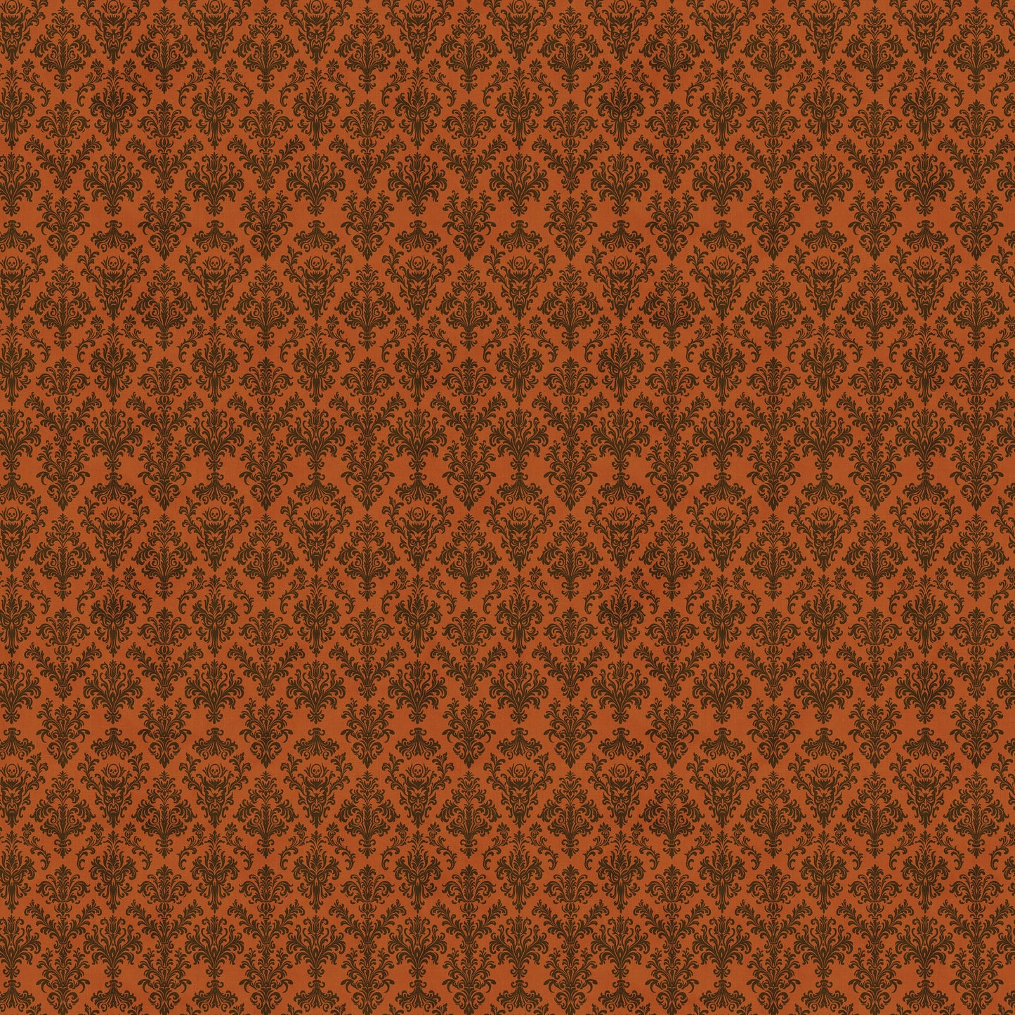 Preorder June 2027: Haunted Mansion Creepy Damask Auburn 3247-33