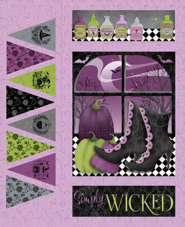 Preorder May 2026: Simply Wicked 36" Panel 401980P by Deb Grogan