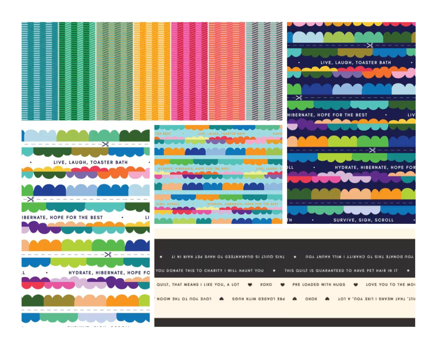 Preorder November 2026: Talk to Me Binding Glory Black and White 6021-02 by KK Fabrics