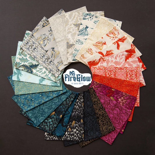 Preorder April 2026: Fireglow Charm Pack 5 in x 5 in Precut of 42 RS2131PP by Sarah Watts of RSS