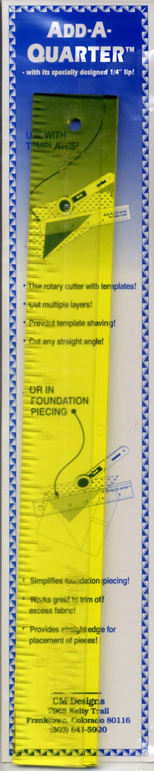 Add A-Quarter Ruler 1 1/2in x 12in CM12