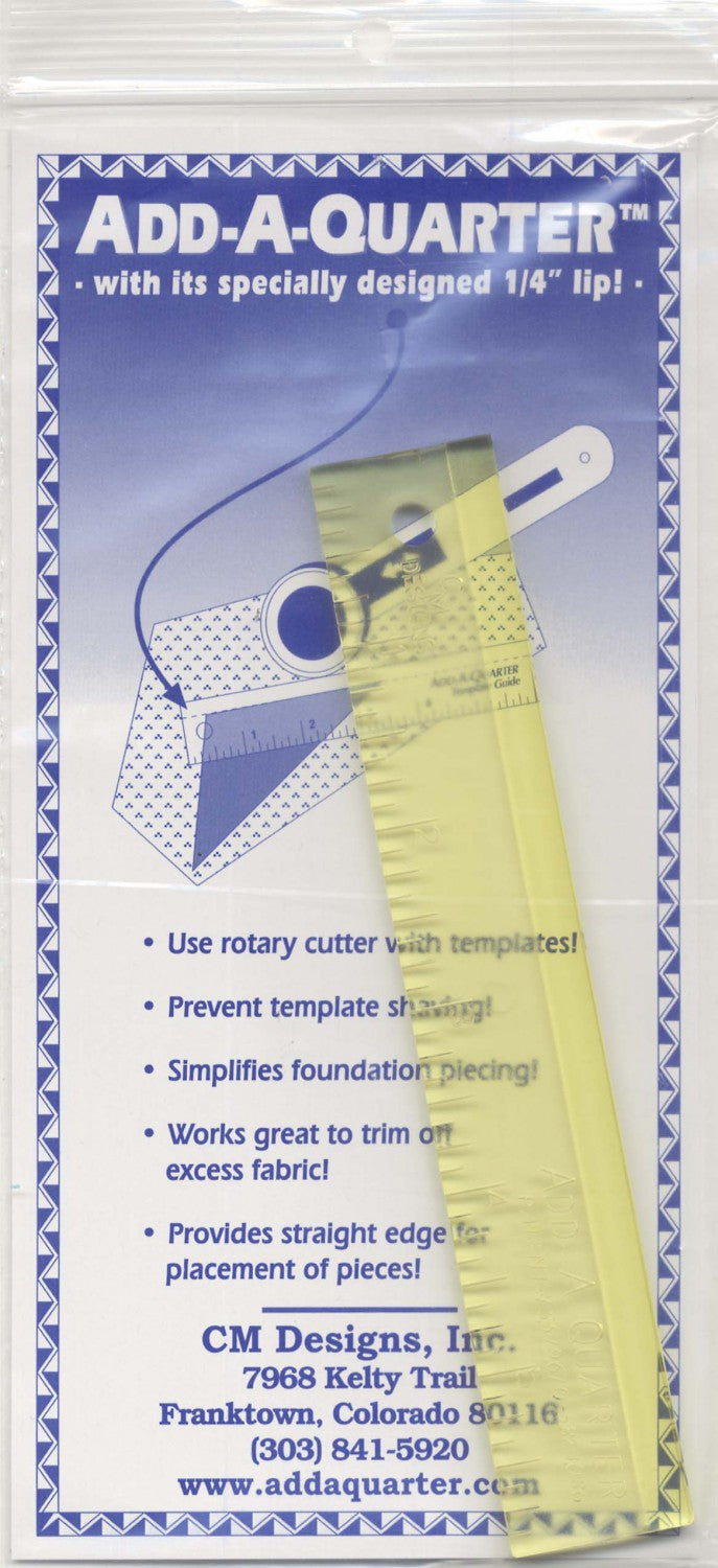 Add A-Quarter Ruler 1in x 6in CM6