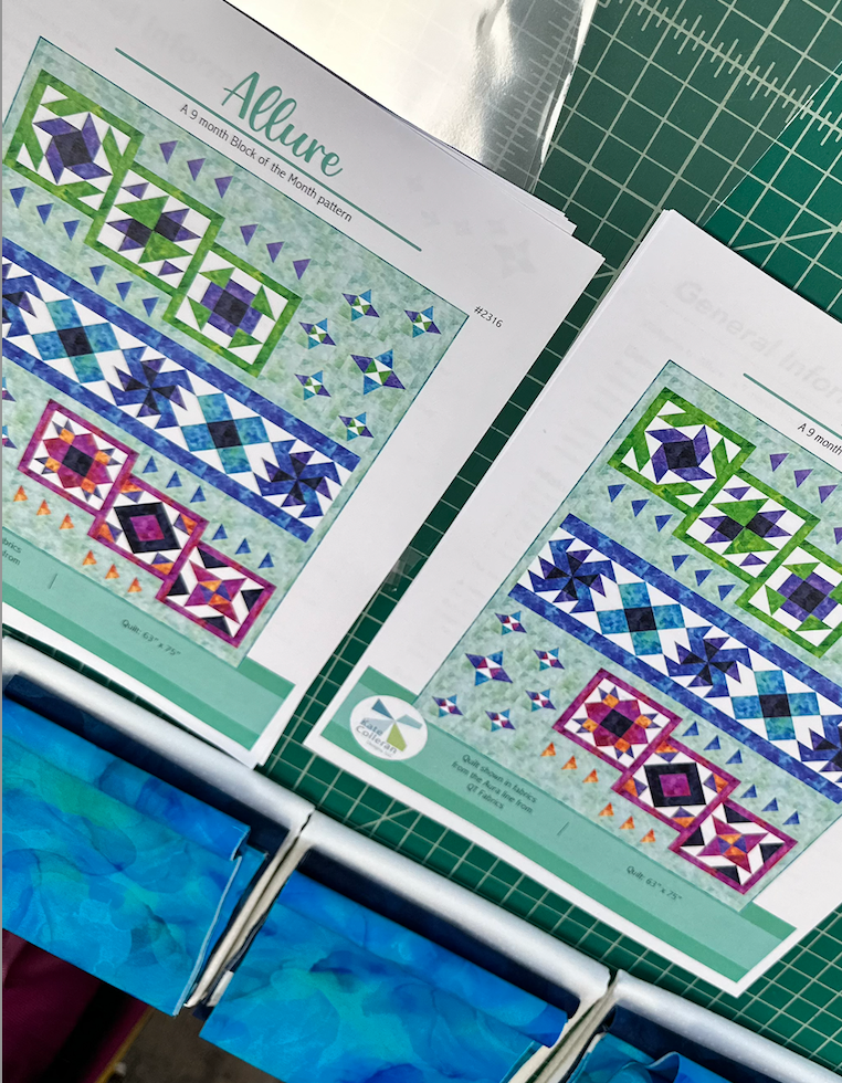 New Arrival: Allure Quilt Kit by Kate Colleran Featuring AURA from QT Fabrics