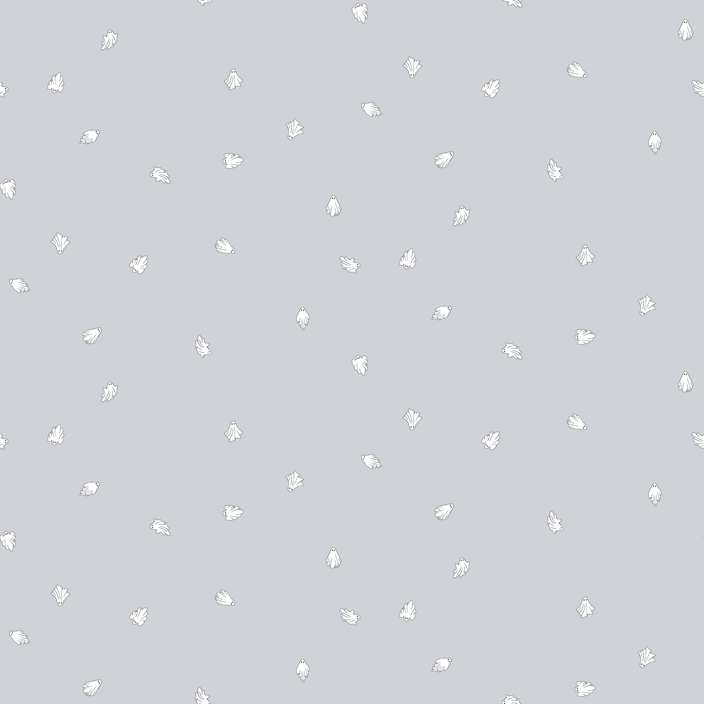 Preorder June 2027: Wednesday's Child Ghost Ditsy Silver 3083-91 Fabric
