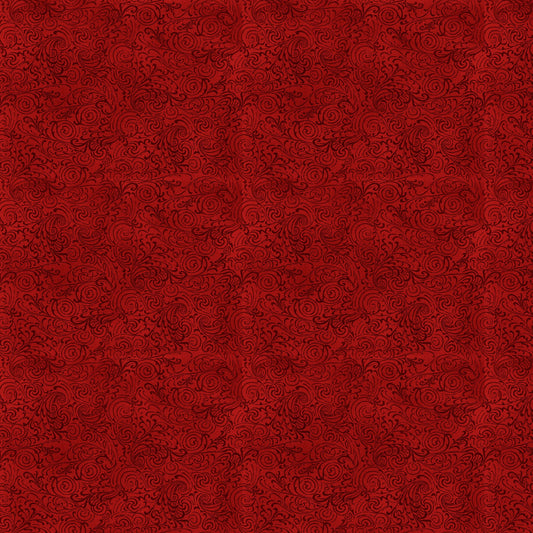 Preorder June 2027: Gathering at Dusk Tone on Tone Swirls Red 1250-88