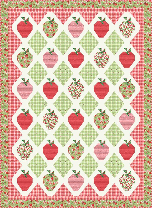 Preorder November 2026: The World of Strawberry Shortcake Strawberry Patches Quilt Kit
