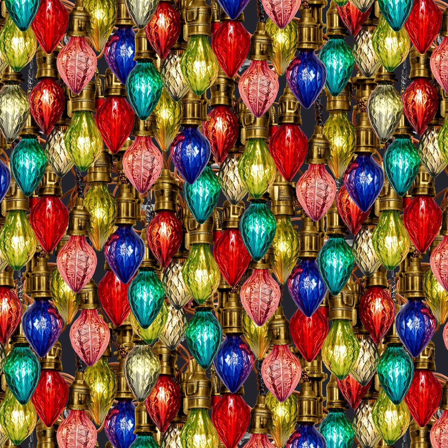 Preorder July 2026: Gears and Garland Steampunk Christmas Bulbs Blue 4819-77 by Urban Essence Designs