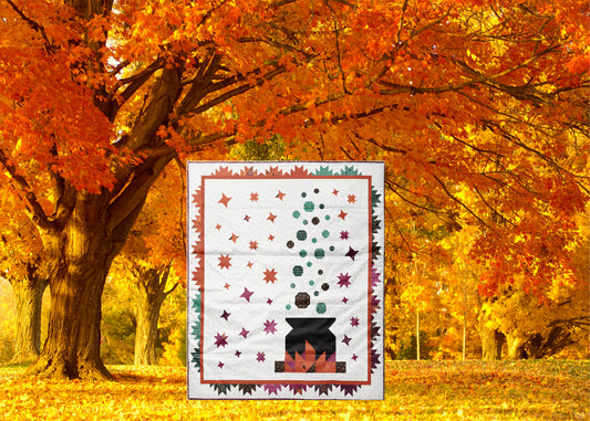 New Arrival: Little Witch by Jennifer Long Bubbling Brew Quilt Pattern  Bee Sew Inspired (79"x89")  BSI286 Pattern