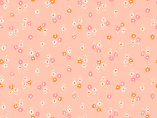 New Arrival: Juicy by Melody Miller of Ruby Star Society Baby Flowers Peach RS0092.12 Cotton Woven Fabric