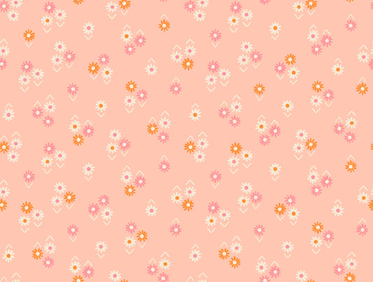 Juicy by Melody Miller of Ruby Star Society Baby Flowers Peach RS0092.12 Cotton Woven Fabric