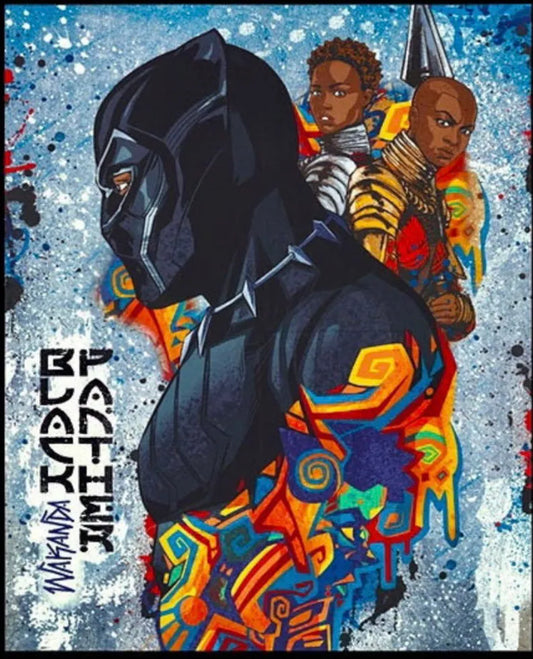 36” Panel Licensed Black Panther Out of Print / Hard to Find Marvel Comics Cotton Woven Panel