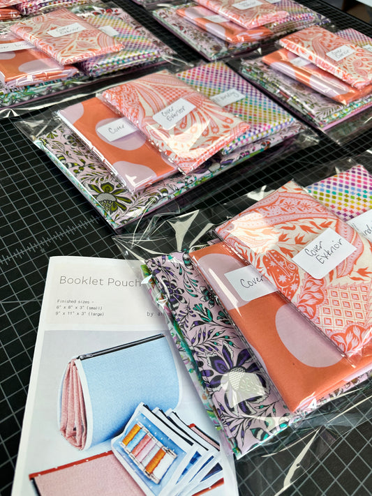 New Arrival: Roar! by Tula Pink Project Kits  Complete Large Booklet Pouch by Aneela Hoey Kit Including Pattern