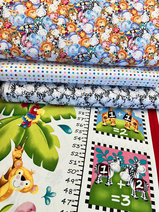 Born to Be Wild by Delphine Cubitt Animal Faces    1836-186 Cotton Woven Fabric