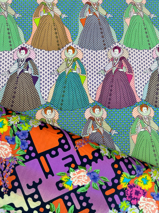 New Arrival: Nicole's Prints The Queen Monarch Bright  9037A Cotton Woven Fabric
