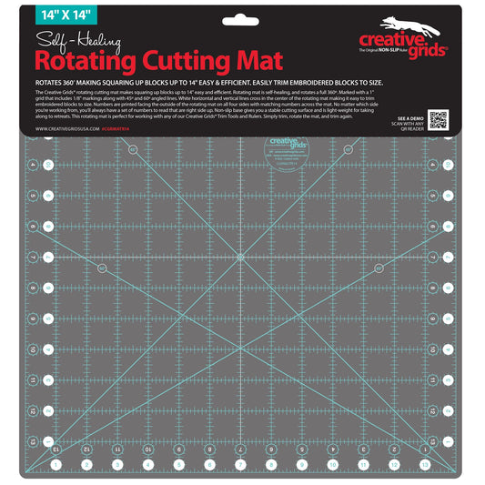 Self-Healing Rotating Rotary Cutting Mat 14in x 14in CGRMATR14
