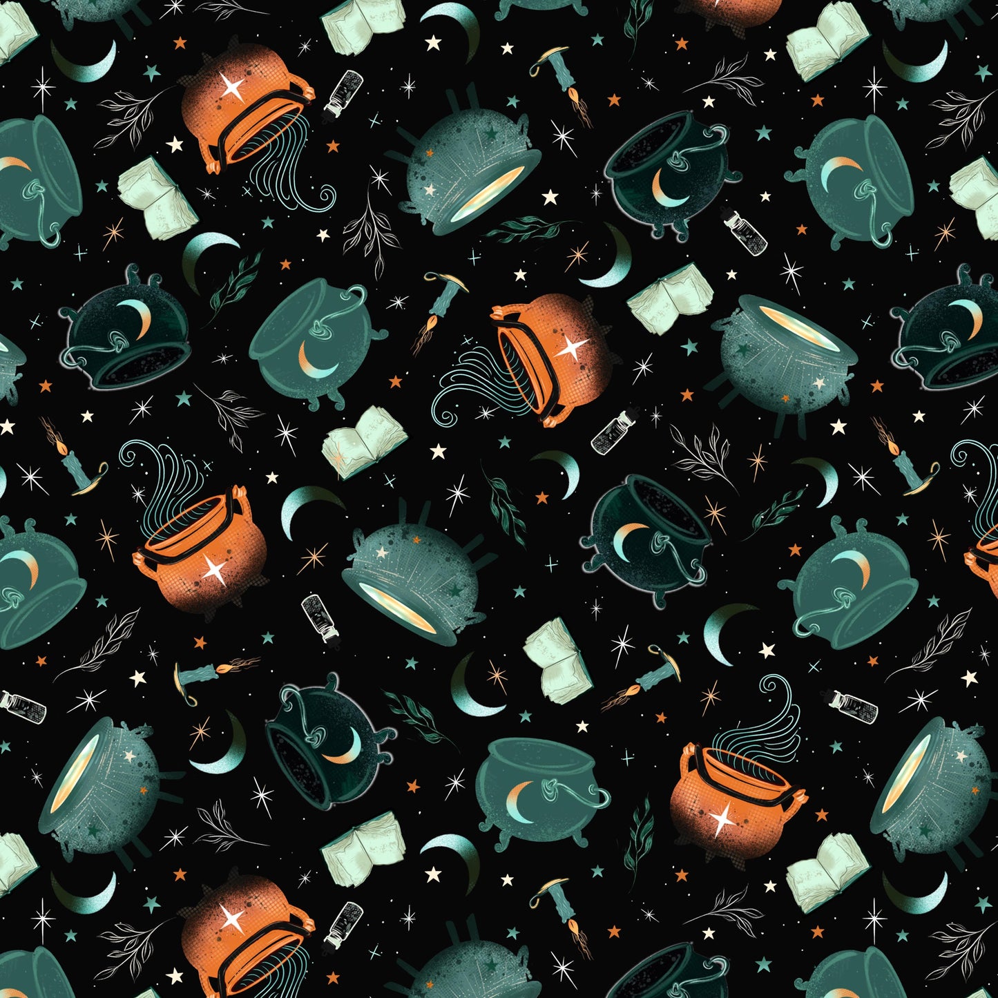 Preorder June 2026: Witchy Wicked Cauldrons, Potion Books & Candles Black 4865-99 by Rose Halsey