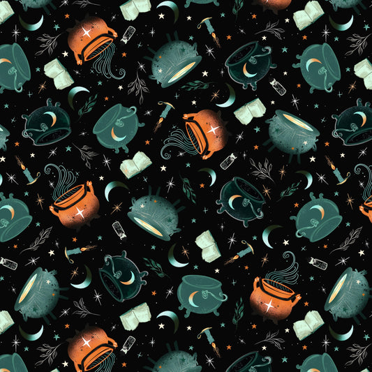 Preorder June 2026: Witchy Wicked Cauldrons, Potion Books & Candles Black 4865-99 by Rose Halsey