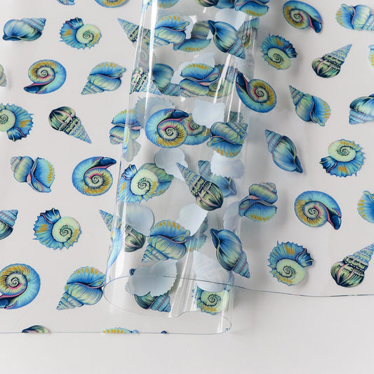 Preorder May 2026: Tula Pink Floral Reef Sallie Tomato: Lil' Shelly Vinyl 1/2 Yard Cut