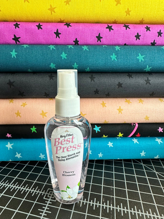 Mary Ellen’s Best Press  Cherry Blossom Spray Starch Gems 2oz Spray Bottle   80071ME