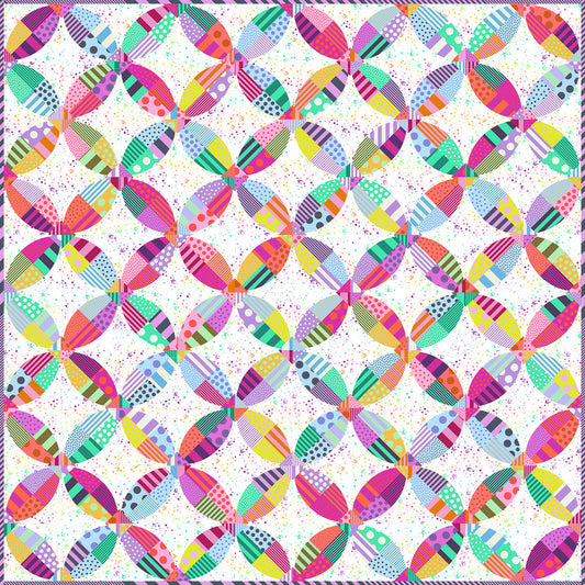 Preorder March 2027: Chic Picnic Quilt Kit featuring True Colors Sticks and Stones by Tula Pink