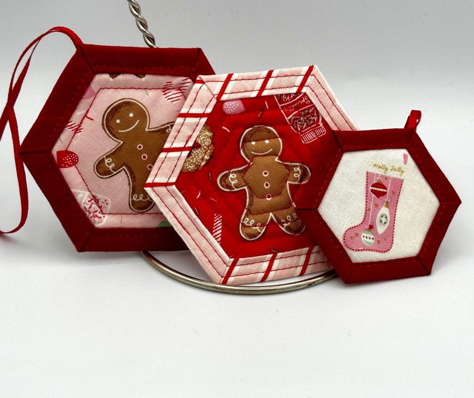 December 2025: Quilt-As-You-Go Hexagon Ornament Virtual Workshop