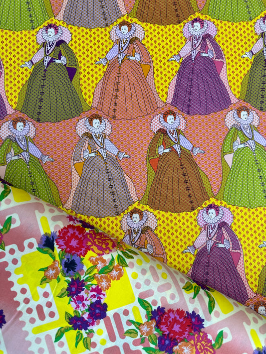New Arrival: Nicole's Prints Balmoral Floral Citrus 9038C Cotton Woven Fabric