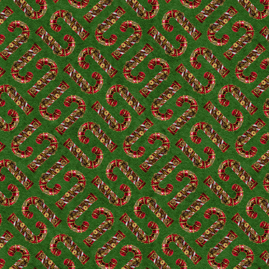 Preorder July 2026: Gears and Garland Steampunk Candy Canes Green 4825-66 Urban Essence Designs