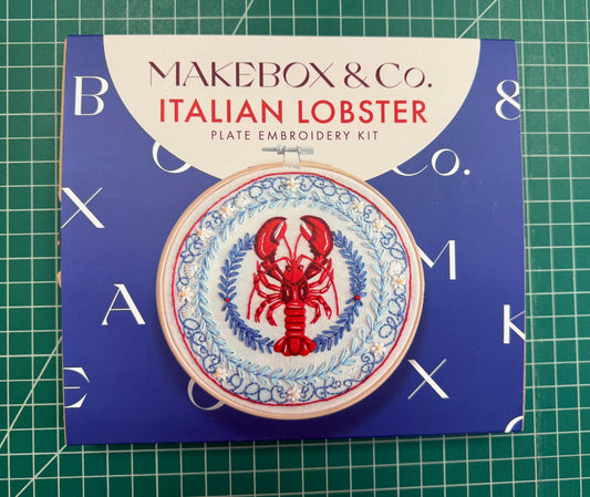 MakeBox & Co. Italian Lobster Plate Embroidery Kit KT001-87144