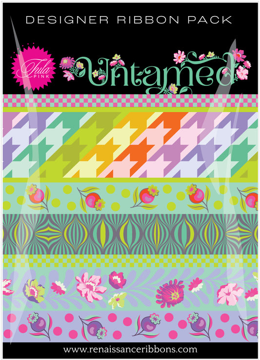 PREORDER ITEM - EXPECTED OCTOBER 2024: Untamed by Tula Pink Ribbon Moonbeam 1 yard Bundle Pack  DP109