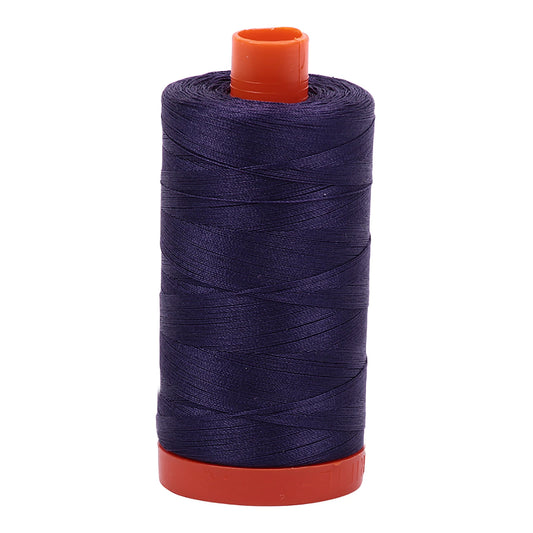 Mako Cotton Thread Solid 50wt 1422 yard spool Dark Dusty Grape   A1050-2581