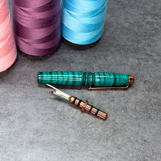 Seam Ripper Teal Rose Gold by Fetch Woodcrafts