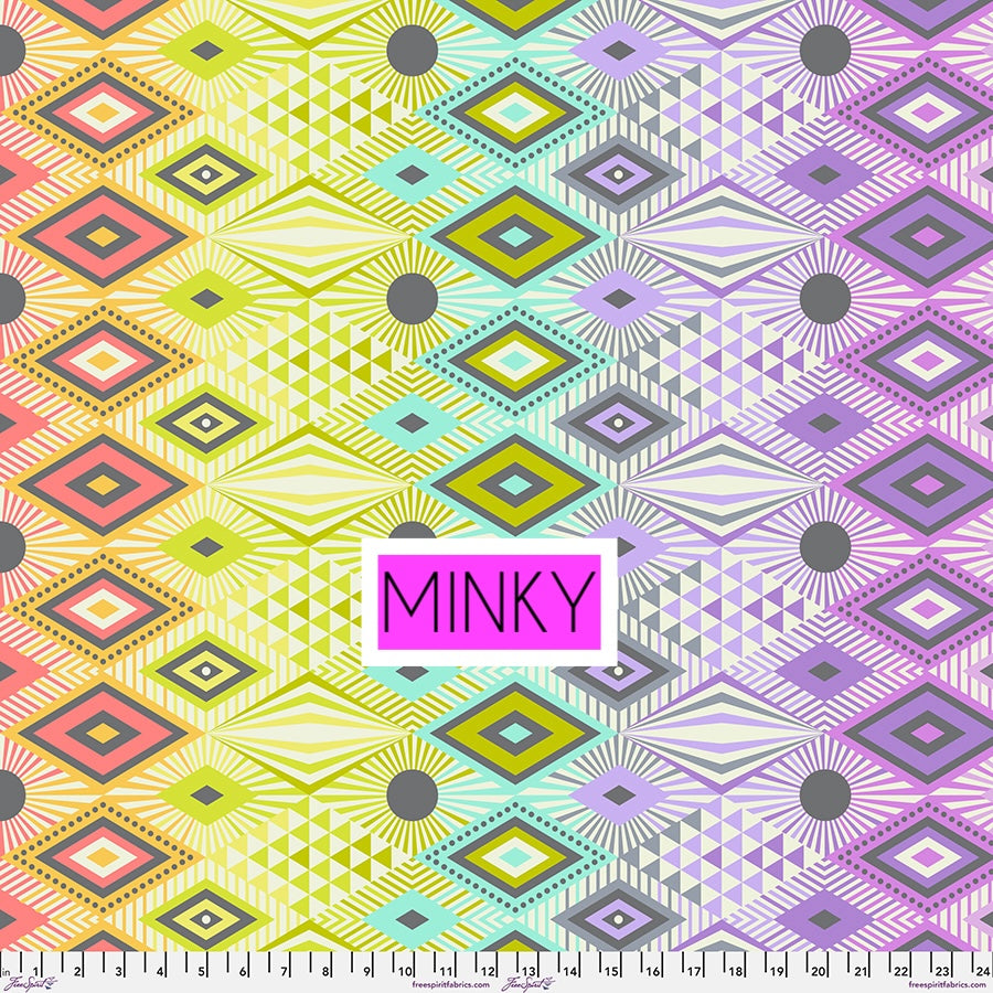 Tula Pink Tabby Road DeJa Vu Disco Lucy Prism Minky  MKTP003.PRISM