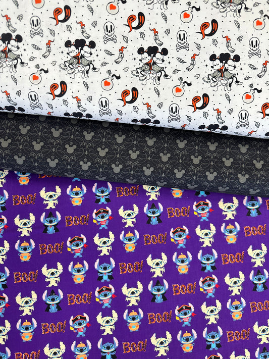 Licensed Character Halloween IV Haunted Mickey and Minnie Cream    85271070-02 Cotton Woven Fabric