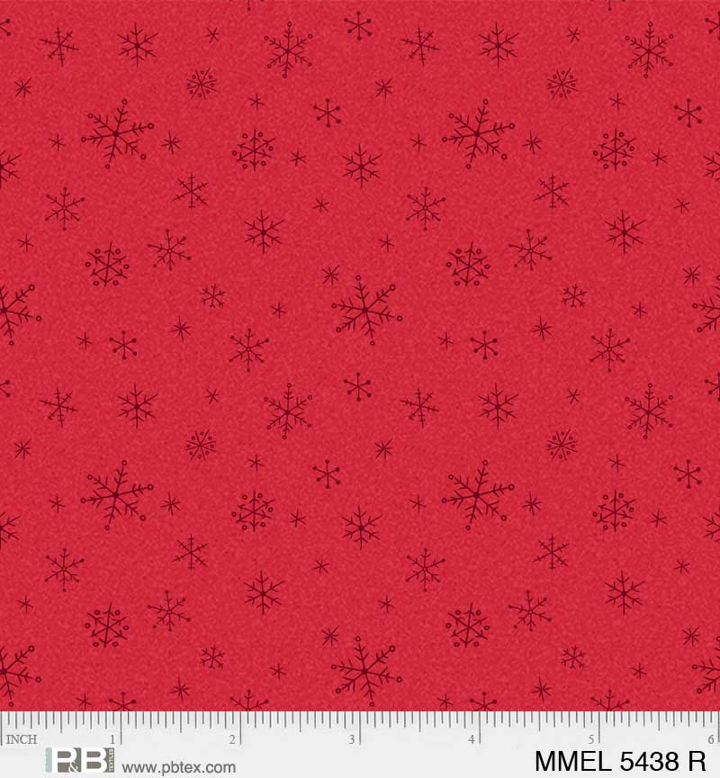 Merry Melody by Lesa Marino Ditsy Snowflakes    MMEL5438R Cotton Woven Fabric