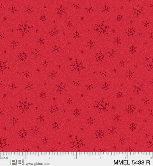 Merry Melody by Lesa Marino Ditsy Snowflakes    MMEL5438R Cotton Woven Fabric