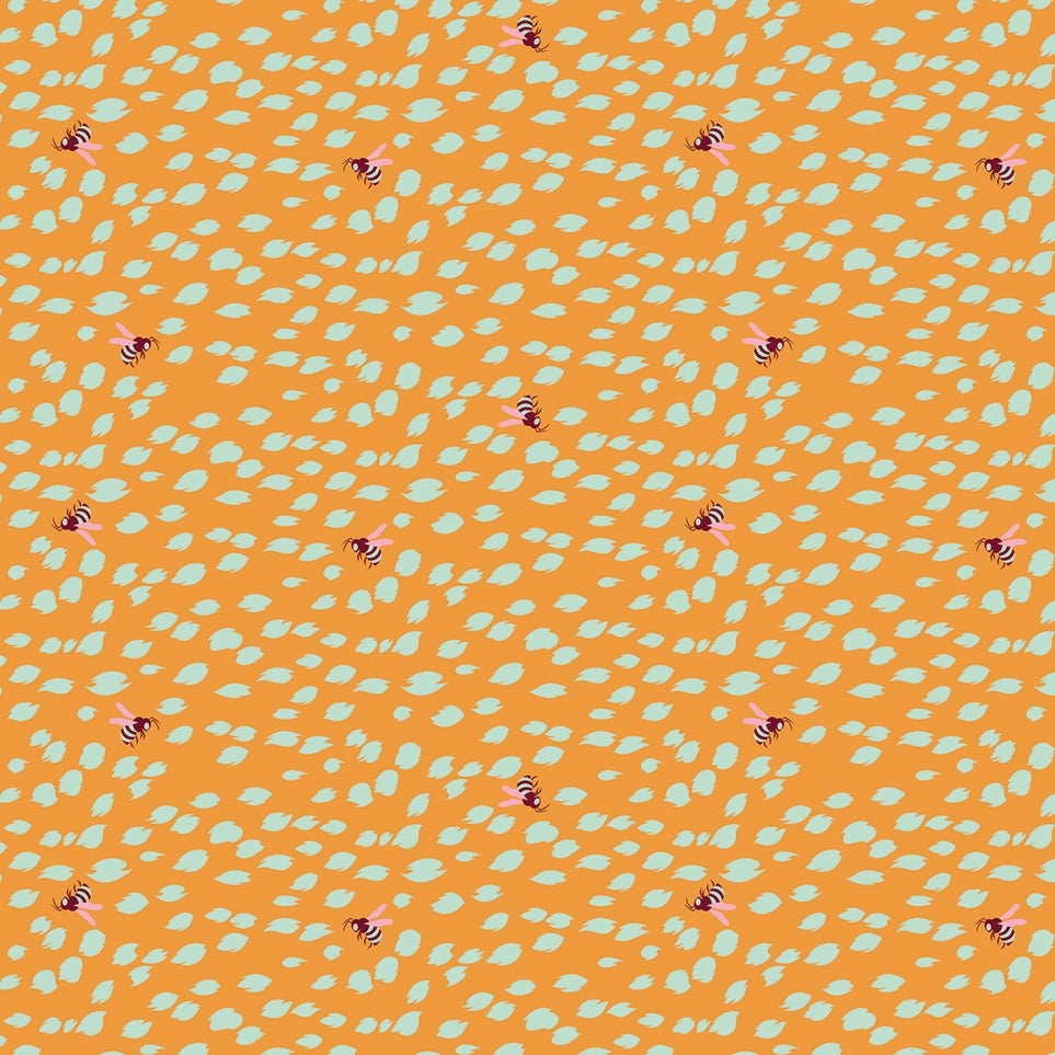 Moonshine by Tula Pink Doe Eyed Tangerine    PWTP060.TANGERINE Cotton Woven Fabric