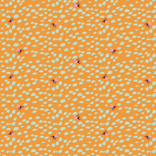 Moonshine by Tula Pink Doe Eyed Tangerine    PWTP060.TANGERINE Cotton Woven Fabric