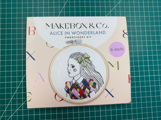 MakeBox & Co. Alice in Wonderland Embroidery Kit KT001-87162