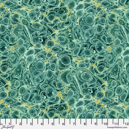 Preorder April 2026: Palette Canvas Cloth Teal Marble Canvas CCTH028.TEAL by Tim Holtz