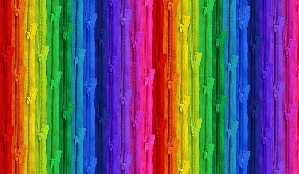 TT Sewing Rainbow Bright Zipper Stripe CD3203 Bright
