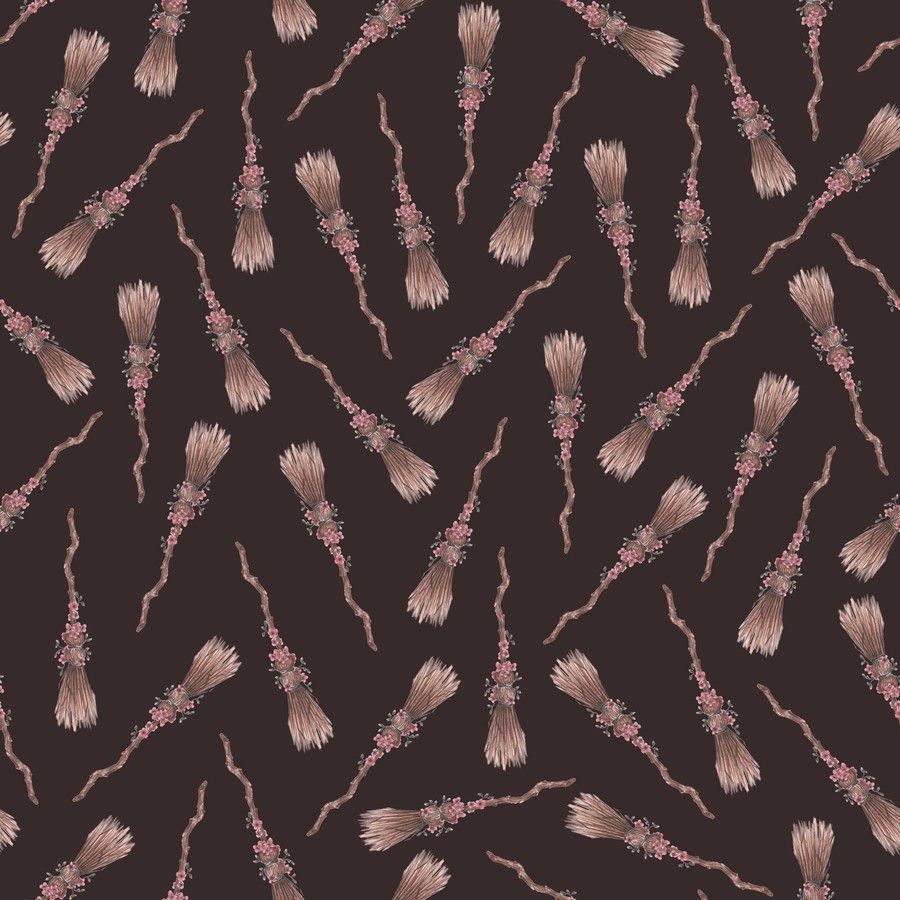 Preorder June 2027: Petals and Potions Brooms and Blooms Black/Brown 5840-09
