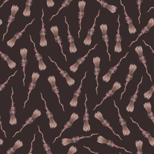 Preorder June 2027: Petals and Potions Brooms and Blooms Black/Brown 5840-09